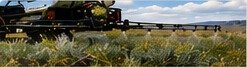 Spraying equipment in a field